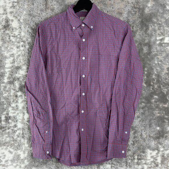 J Crew Mens Size XS Slimt Stretch Checkered Button Shirt Long Sleeve Casual - Picture 1 of 7